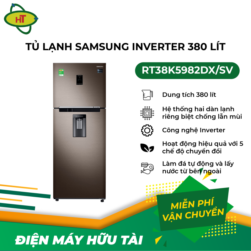 Tủ lạnh Samsung Inverter 380 lít RT38K5982DX/SV