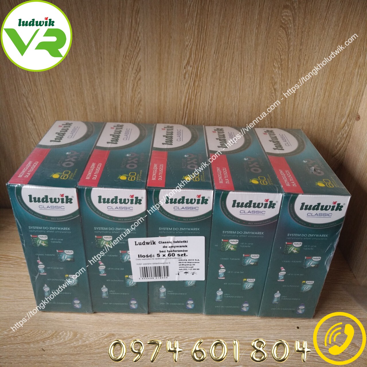 Viên rửa bát Ludwik Classic – Hộp 60 viên