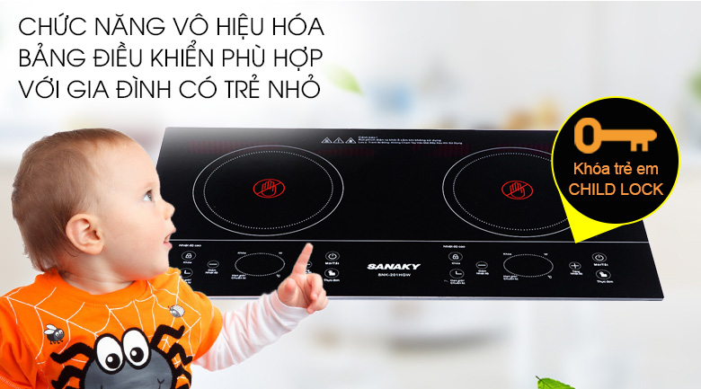 Bếp hồng ngoại đôi Sanaky SNK-201HGW