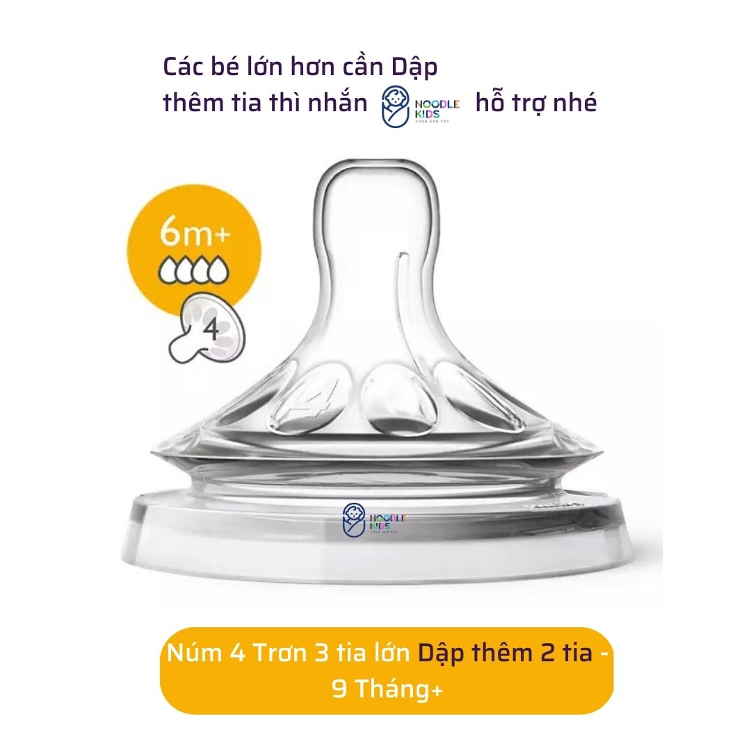 [CHÍNH HÃNG] Núm Ty Avent Natural SỐ 0 > SỐ 5, Y CUT