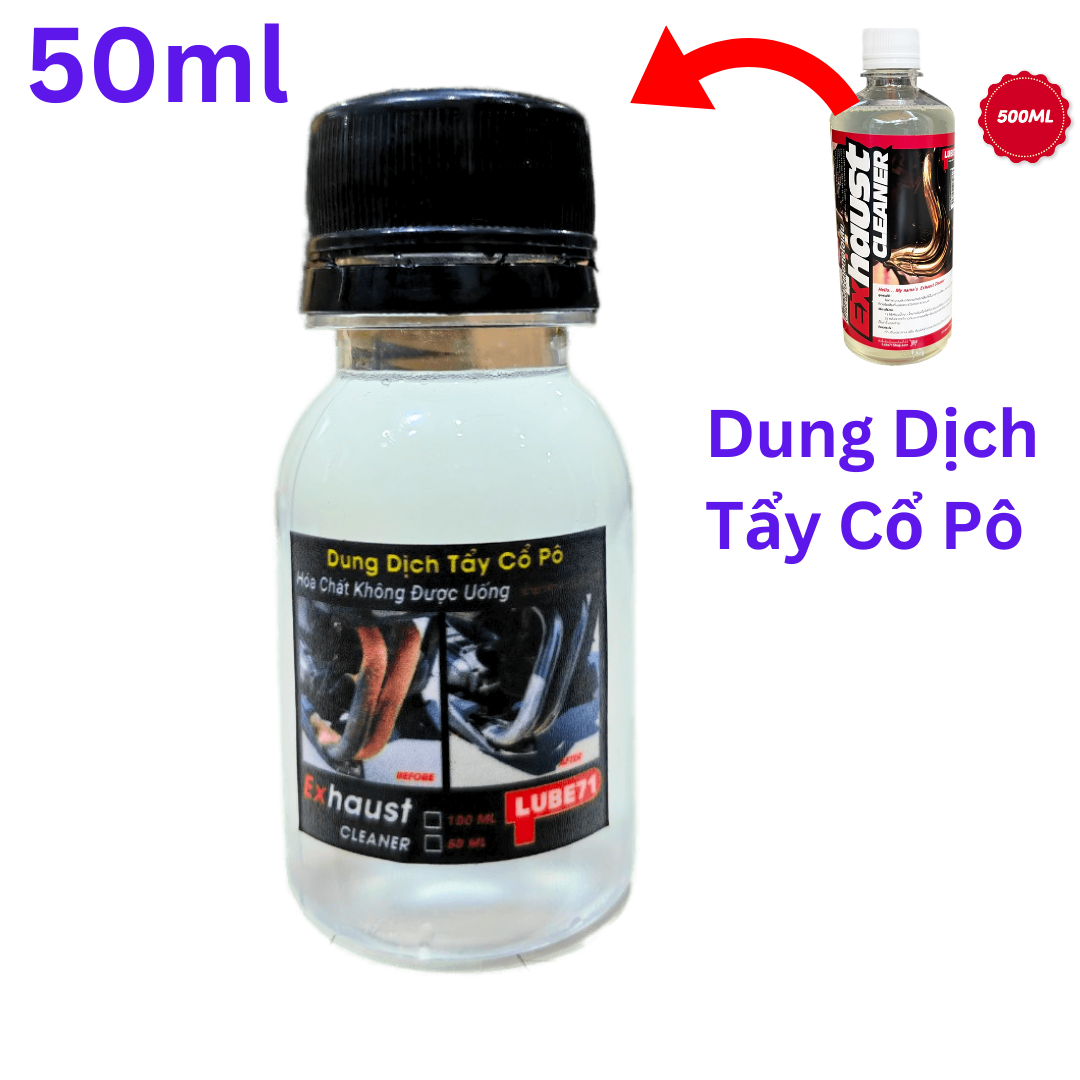 [HCM]Dụng Dịch Tẩy Cổ Pô Siêu Sạch Nhập Thái Lube71 Exhaust Cleaner 50ml NEW