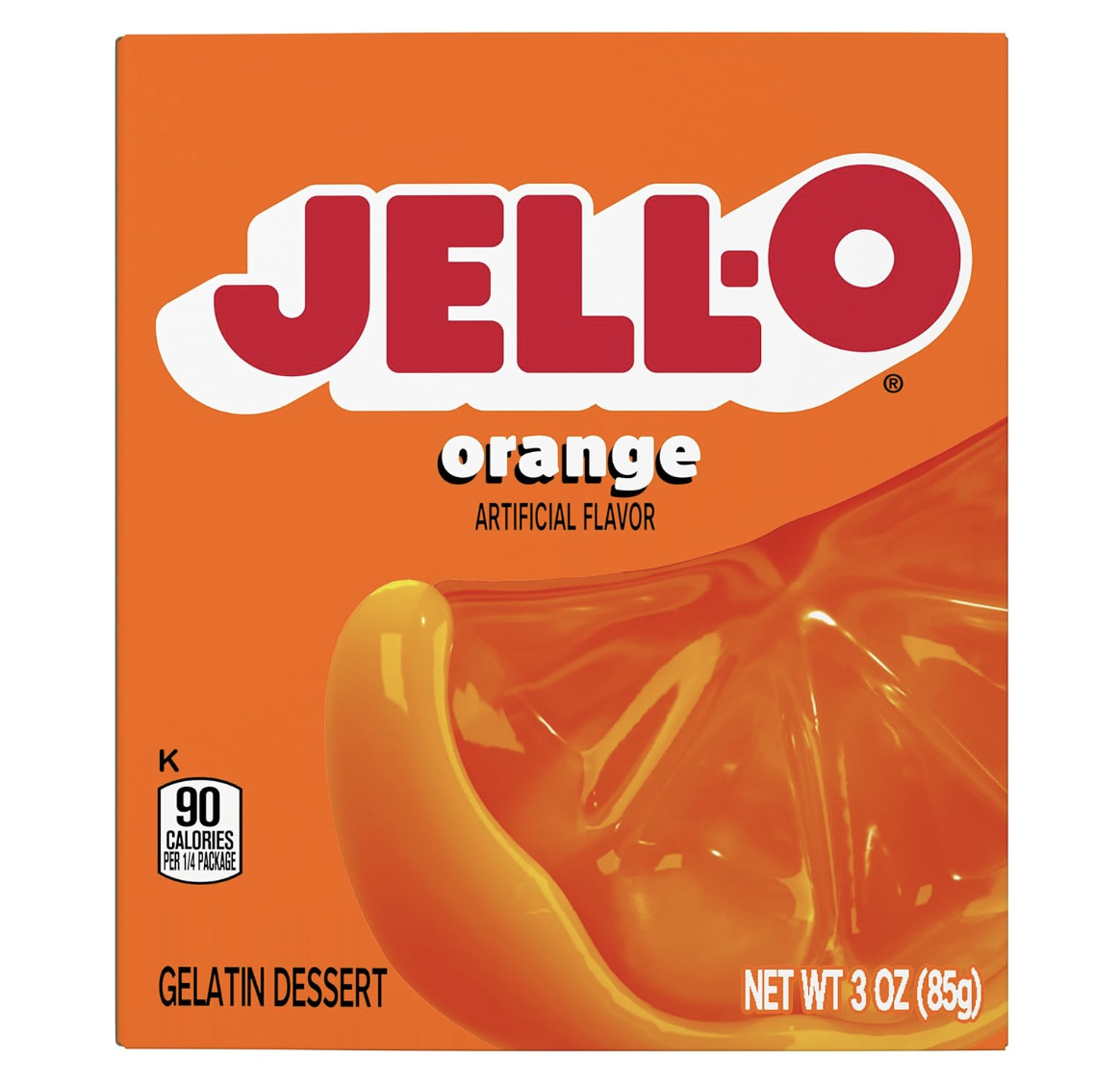 Bột rau câu - gelatin vị cam jell-o orange gelatin dessert mix, 85g