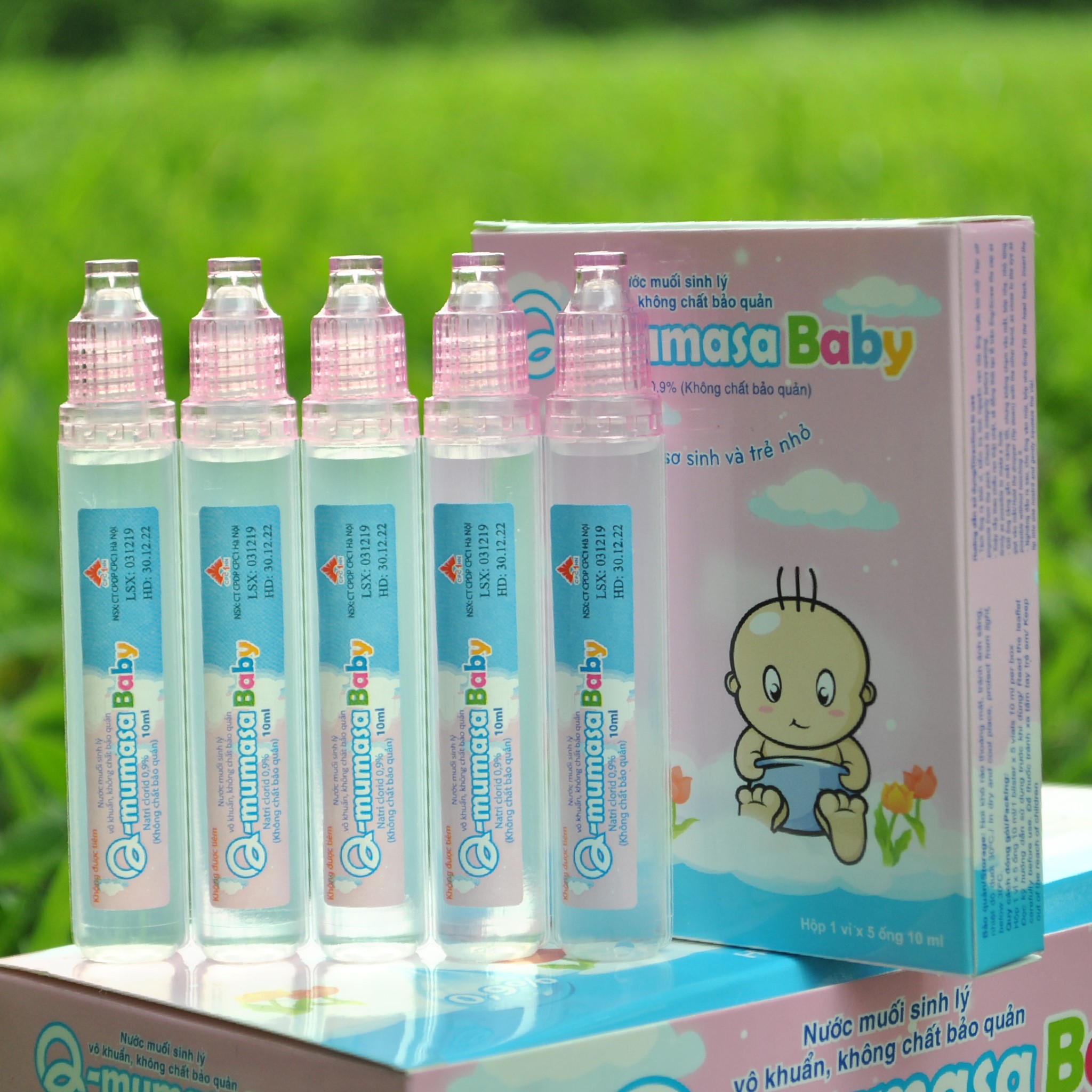 Combo 15 hộp nước muối vô khuẩn 10ml (75 ống)
