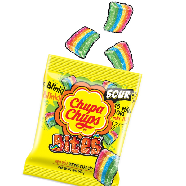 [Siêu thị WinMart] - Kẹo dẻo Chupa chups sour bites gói 56g