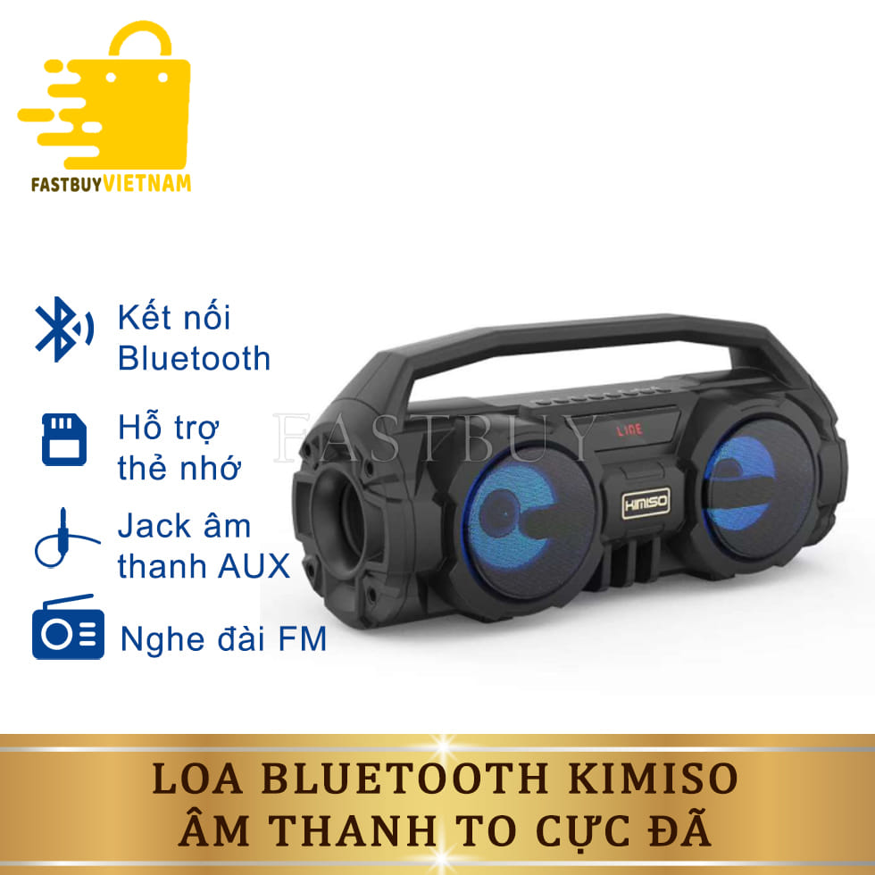 Loa Kẹo Kéo Karaoke Bluetooth Mini KIMISO + Tặng Kèm Mic Tiện lợi , Chất Lượng Âm Thanh Trong Trẻo Và Rõ Nét Cực Đã