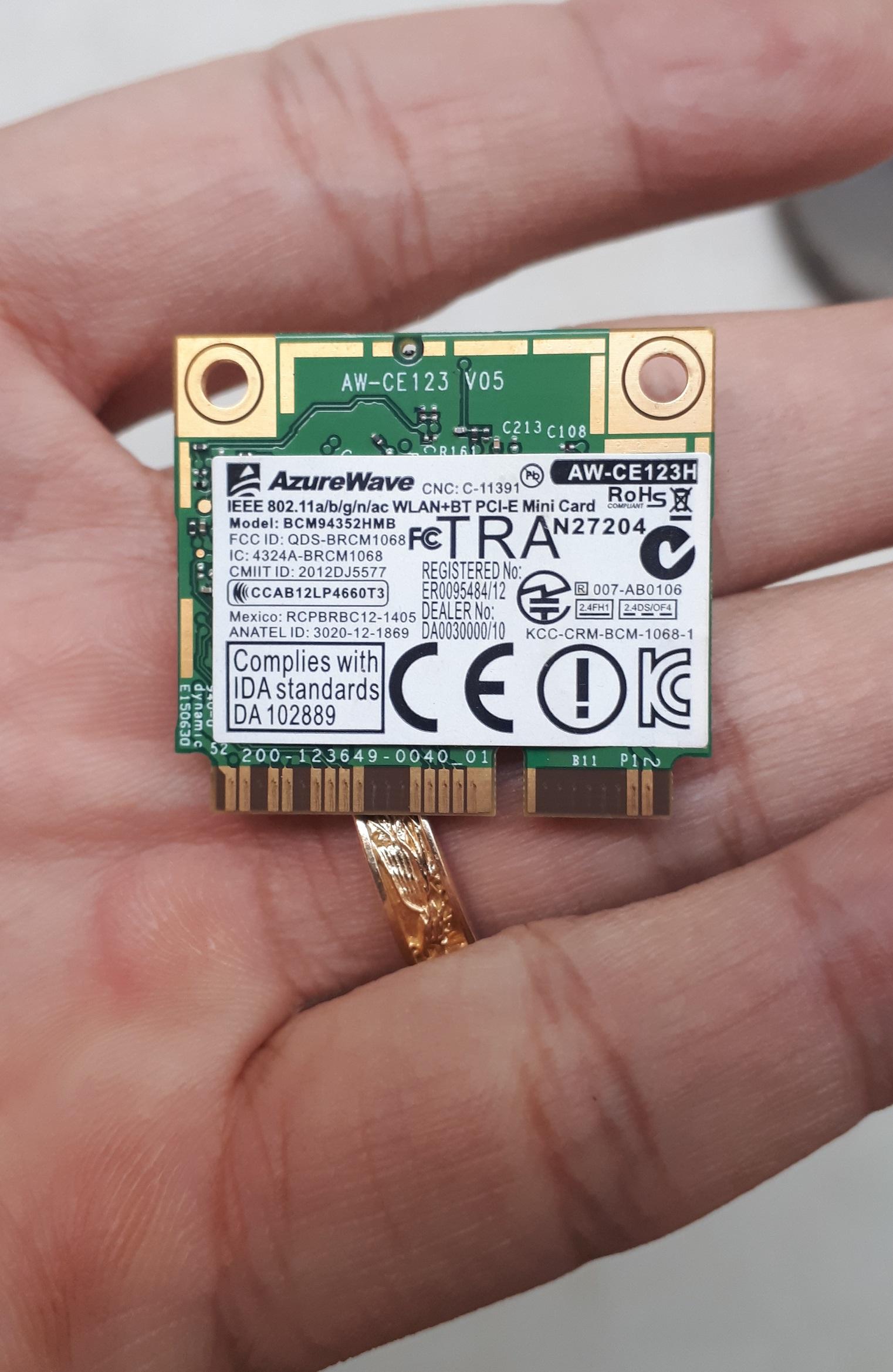 Card WiFi Laptop BCM94352HMB DW1550