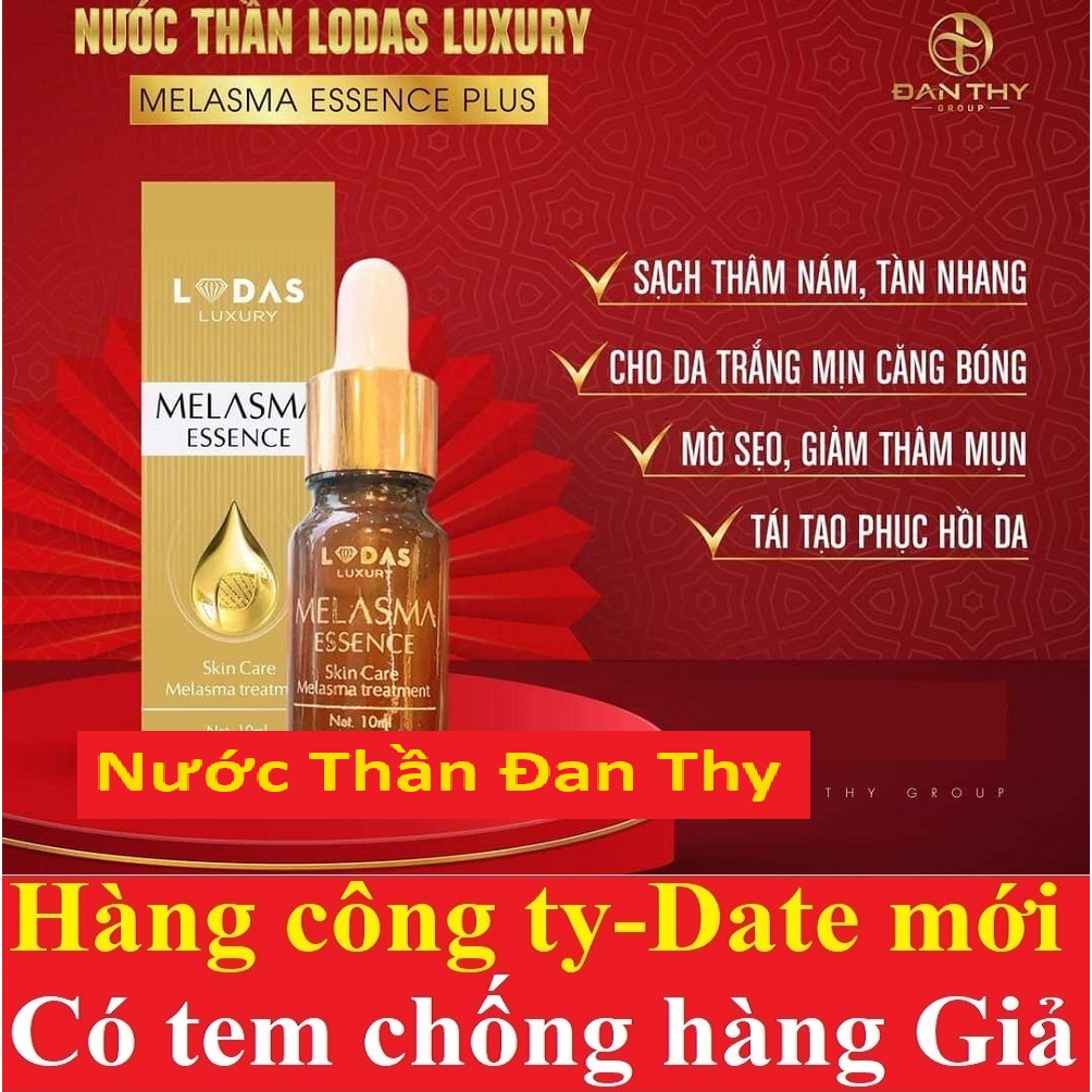 [SIZE TO 30ML] Serum Nám Lodas melasma Esence Plus nước thần Đan thy 10/30ml (new gold)