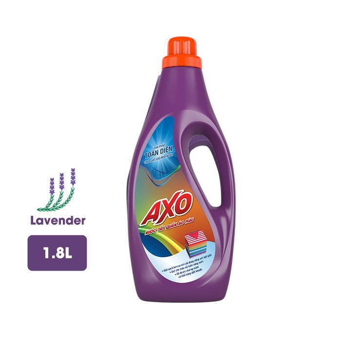 [Freeship] NƯỚC TẨY QUẦN ÁO MÀU AXO 1,8L
