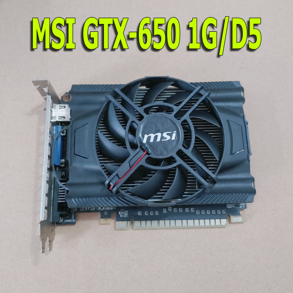 VGA MSI GTX-650 1G/D5/OC V1 - Nguồn 6 Pin - Zin Sáng Mới 98% (BH 1Tháng)