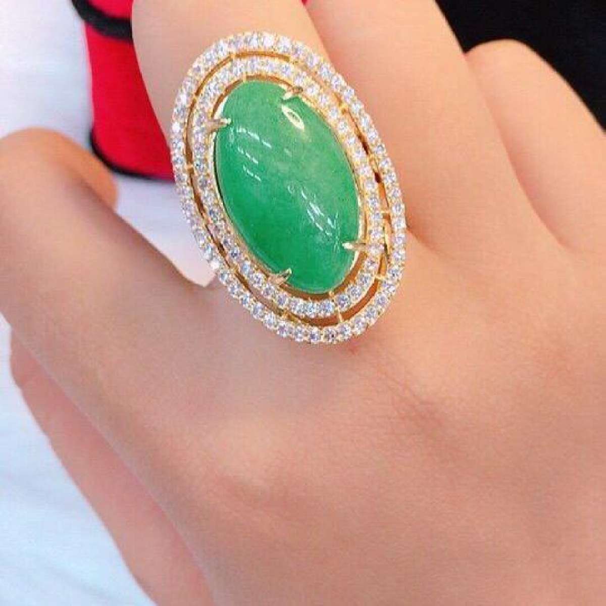 [ GIÁ SỐC ] Nhẫn nữ đá cẩm thạch ThuyPhung VN02022015 - đeo đi đám cưới vô cùng quý phái