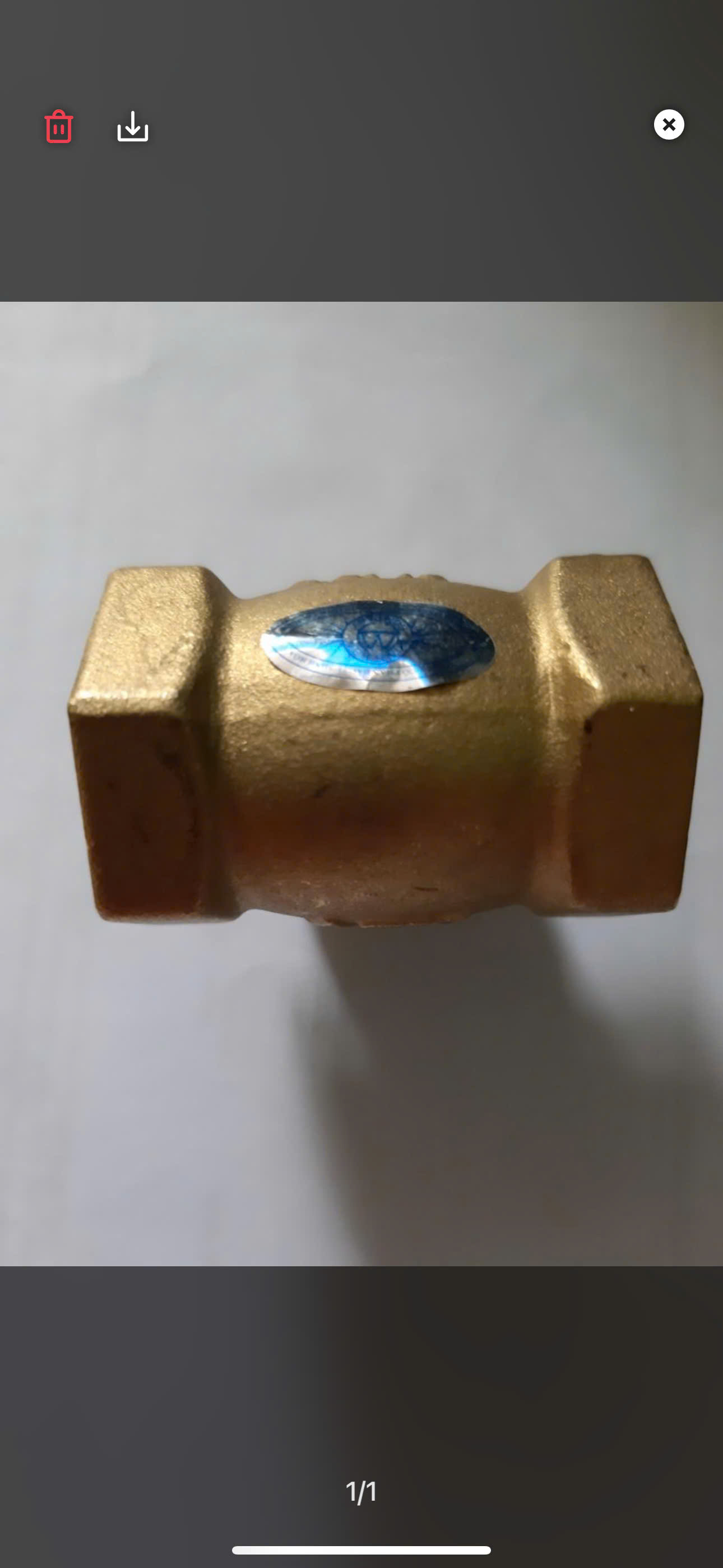 One-Way Water Valve with Copper Flap 27,Phi 34 – Anti-Counterflow, Protects the Water System (Unit Price for Only 1 Product)