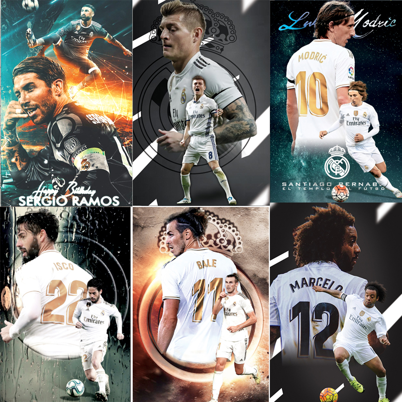 Decal dán tường cầu thủ Real Madrid