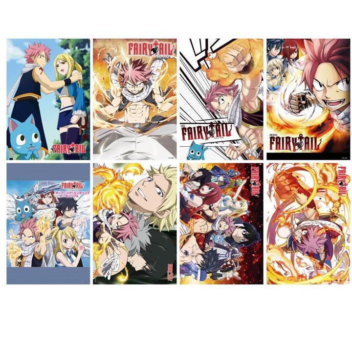 Poster Fairy Tail Hội Pháp Sư 8 tấm A3 poster ảnh