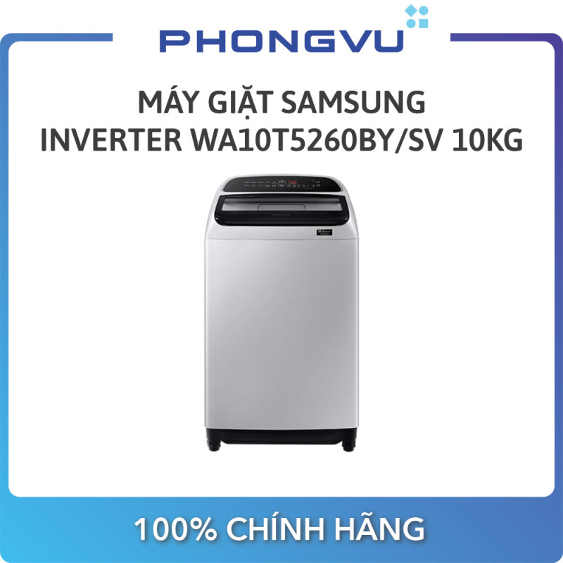 Máy giặt Samsung Inverter 10 kg WA10T5260BY/SV - Bảo hành 24 tháng - Miễn phí giao hàng Hà Nội & Hồ Chí Minh chính hãng