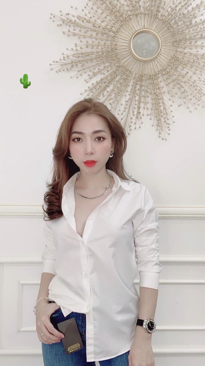Áo sơ mi công sở ,sơ mi học sinh tay dài form rộng dễ phối TTPK0061