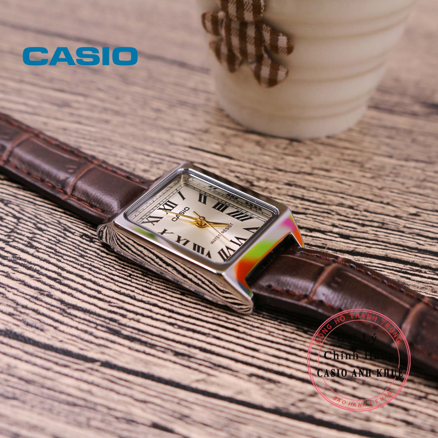 Đồng hồ nữ Casio LTP-V007L-9BUDF dây da