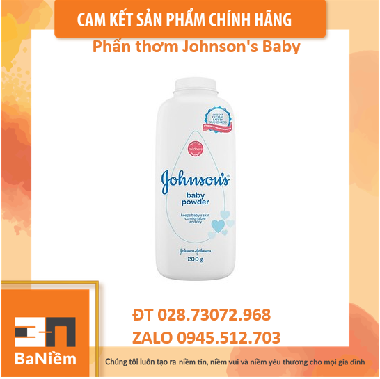 Phấn HỖ TRỢ Rôm Sảy Chính Hãng Johnson Baby