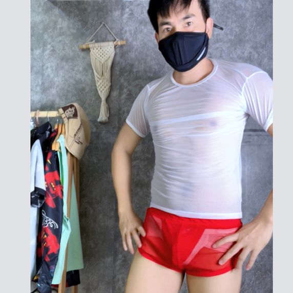 [HCM]Quần ngủ lưới Nam siêu mỏng - A028