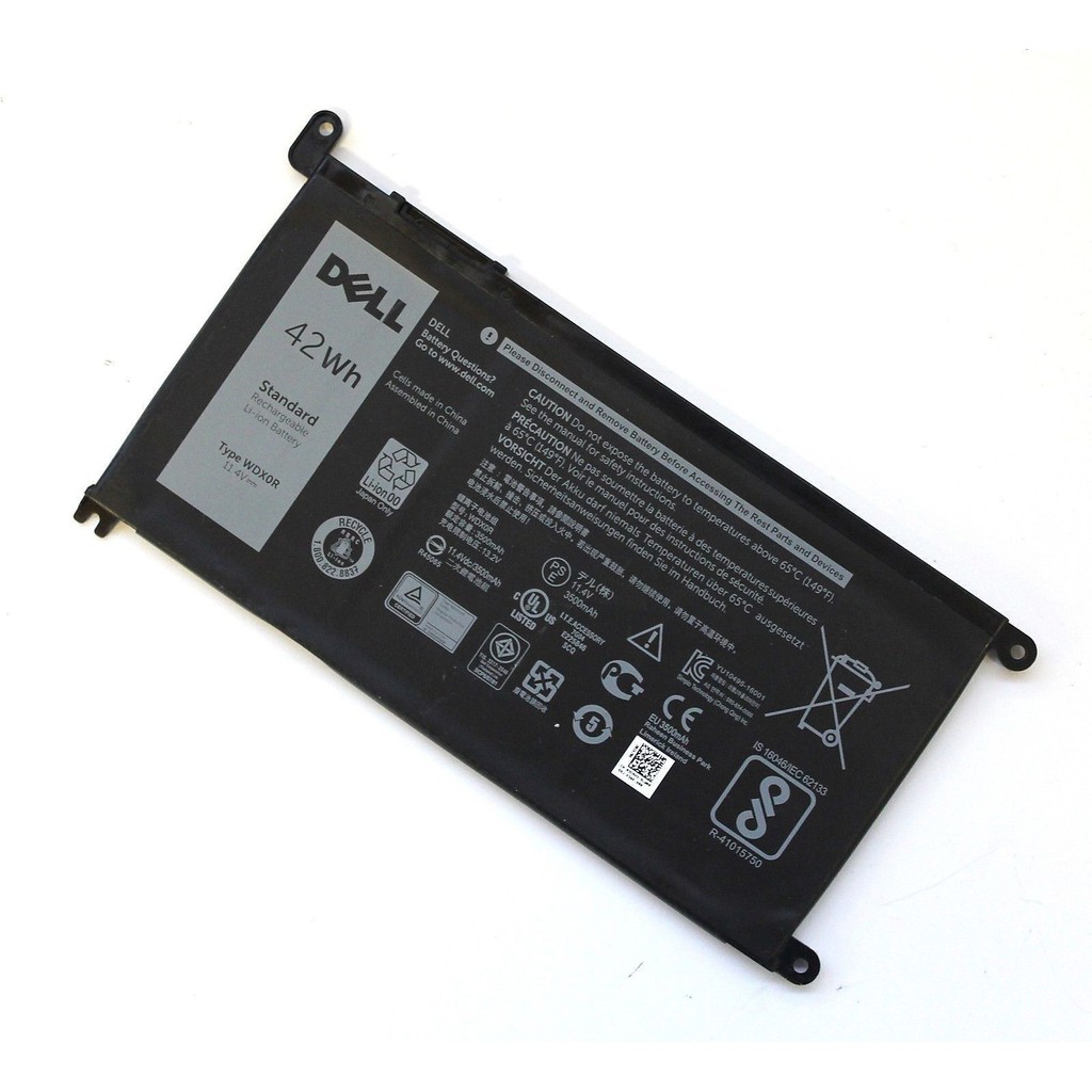 Pin laptop dell inspiron 15 5567 5568 13 5368 7368 7569 mã pin wdx0r 42wh, 13-7368 5378 14-7460 17-5770 t2jx4