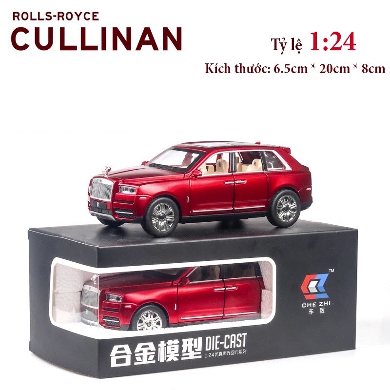 Mô hình tĩnh xe ô tô o to Rolls Royce Cullinan tỉ lệ 124 vỏ hợp kim