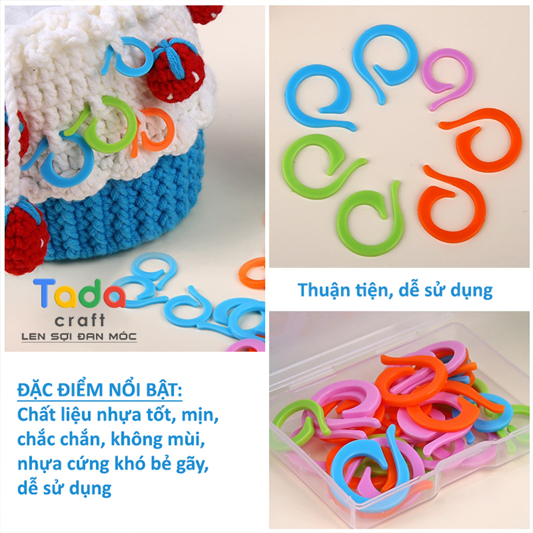 (Set 10) Ghim Đánh Dấu Đan Móc Len