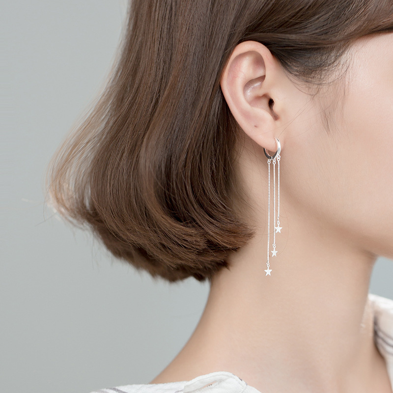 Bông tai nụ bạc s925 cao cấp, bông nụ trắng đính đá sang chảnh - b2645 - bảo ngọc jewelry