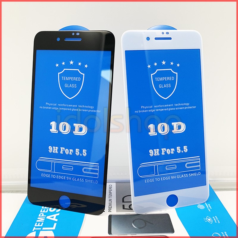 Cường Lực iphone 10D Full Màn Cho Iphone 6 6s 6Plus 6sPlus 7plus 8Plus X / Xs max / 11 pro max