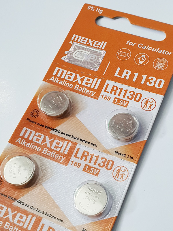 4 viên Pin LR1130 Maxell Alkaline 1.5 V