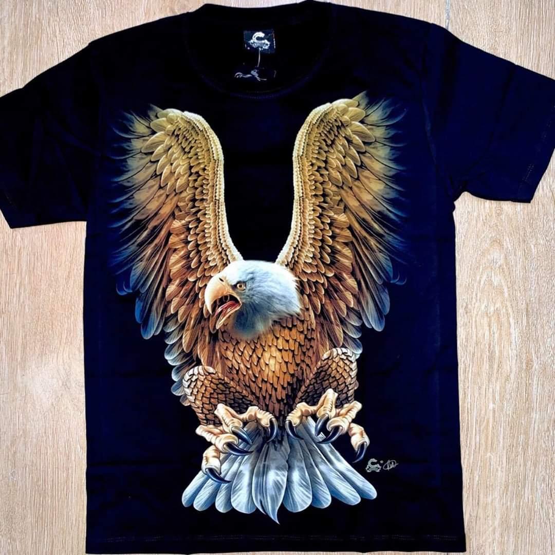 [HCM]Áo thun nam 3D in hình Đại Bàng Vàng mã DBV01CC sắc nét không phai màu không dính giặt vải dày mịn mát