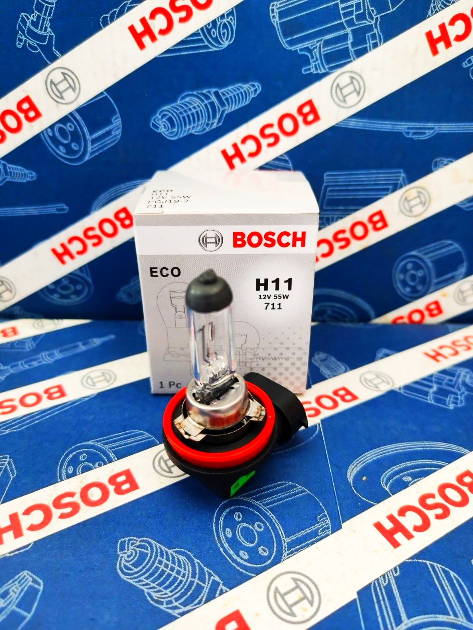 Bóng Đèn Bosch H11 12V 55W (Hộp 1 Bóng)
