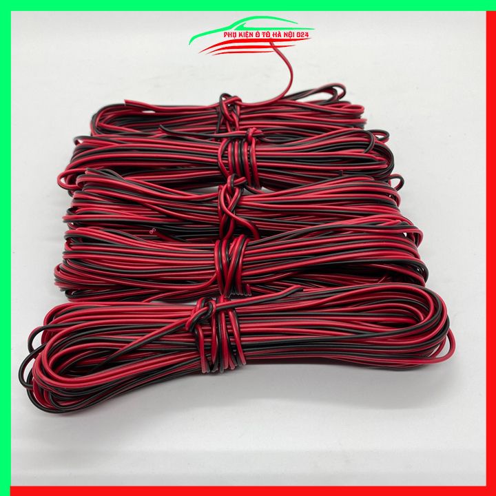 Dây điện đôi đen đỏ 20AWG lõi 0.3mm
