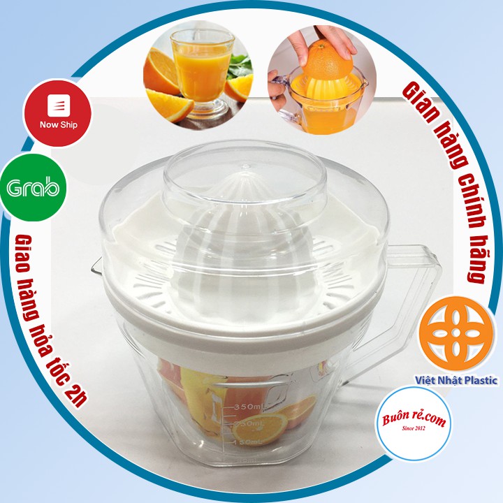 Dụng cụ vắt cam trong suốt Việt Nhật có lưới lọc, nắp đậy kèm ca đong định mức (MS:6905) -Buôn rẻ 01302