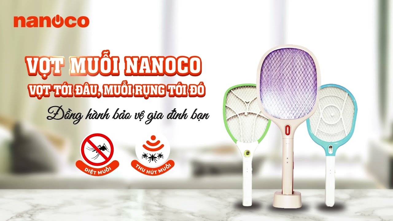 Vợt muỗi Nanoco NMR103BE