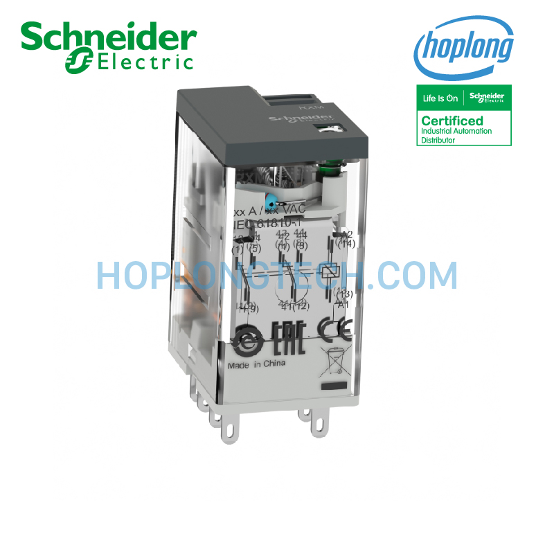 Relay trung gian RXM2LB2B7 Schneider - 2 Poles (8 chân)