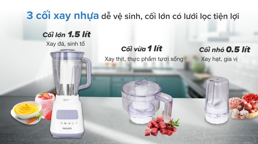 Máy xay sinh tố Philips HR2223