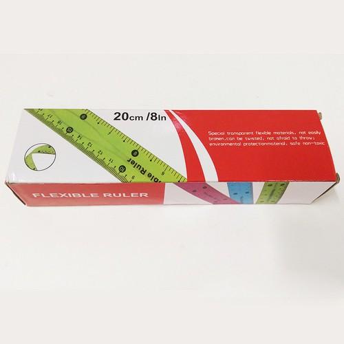 24 thước kẻ dẻo flexible ruler 20cm ( 1 hộp )