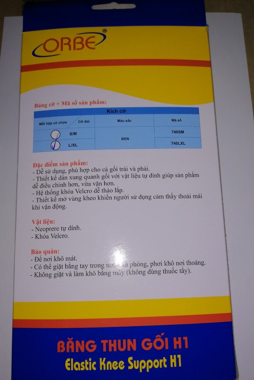 Băng thun gối H1 Orbe
