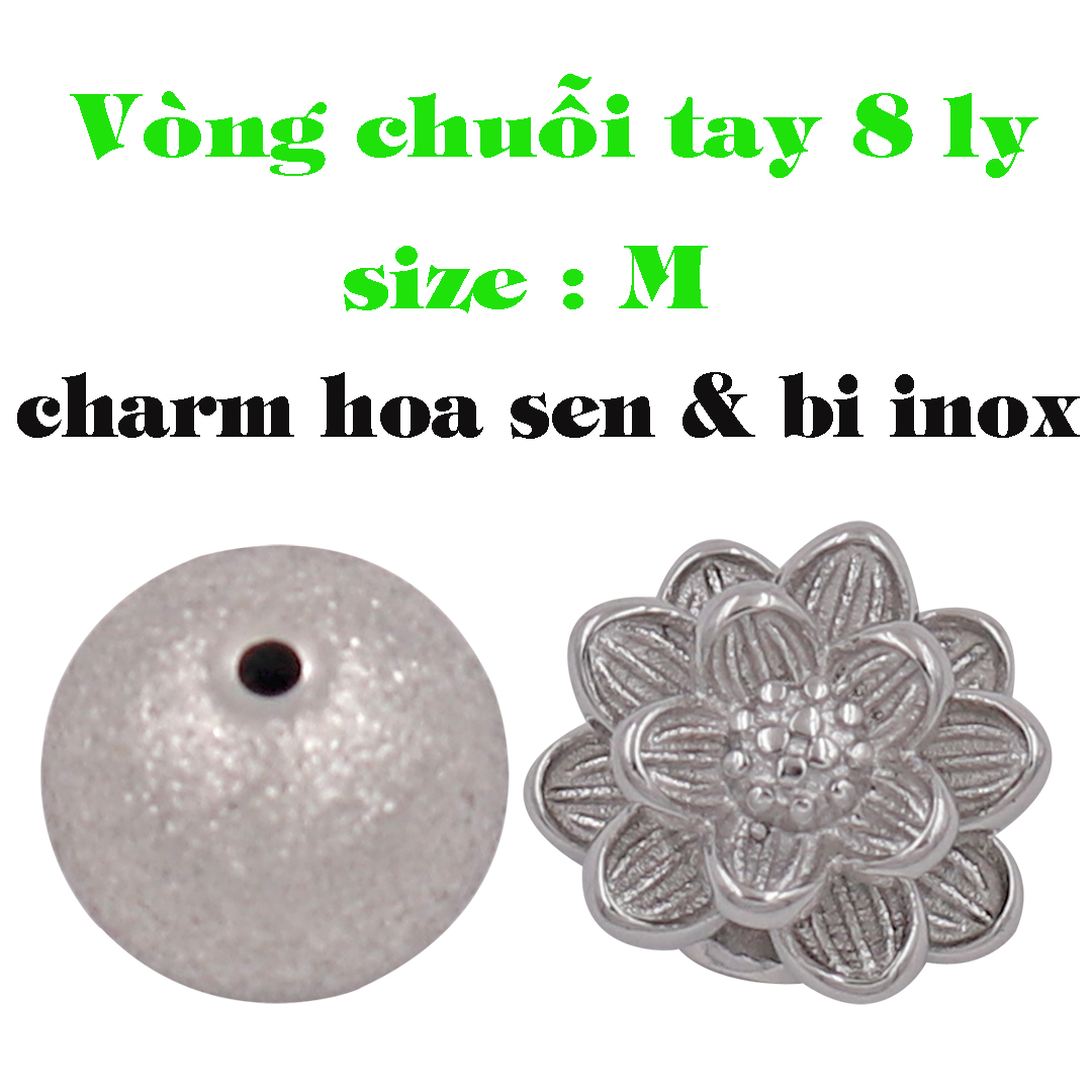Hand chain stone hexagonal SA charm shower stainless steel 2 bi-hand chain Feng Shui 868, ring hand chain Feng Shui, charm cotton Lotus, bracelet beads chain
