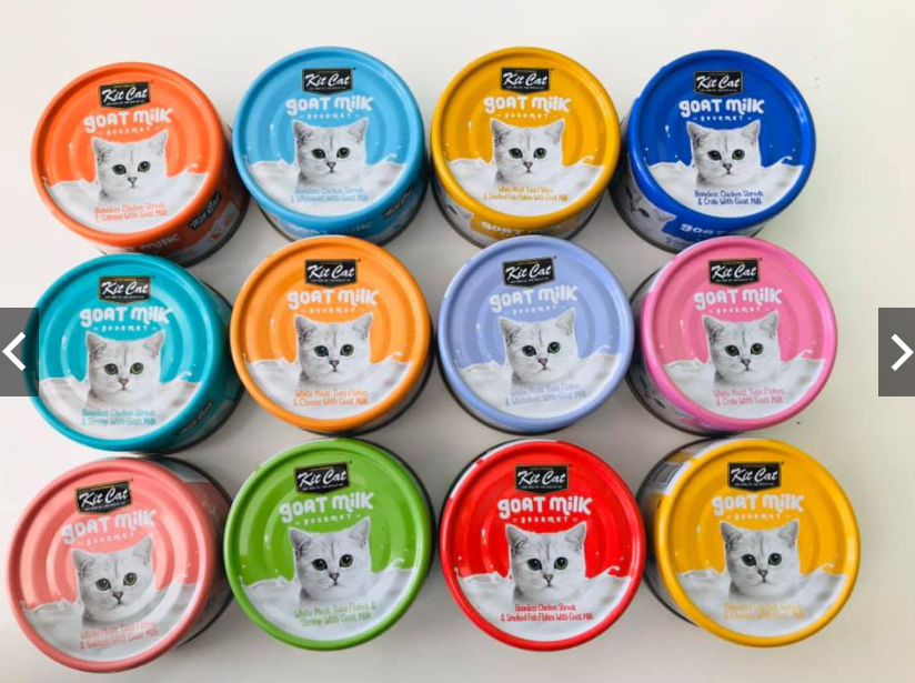 Pate sữa dê Kit Cat cho mèo lon 70g