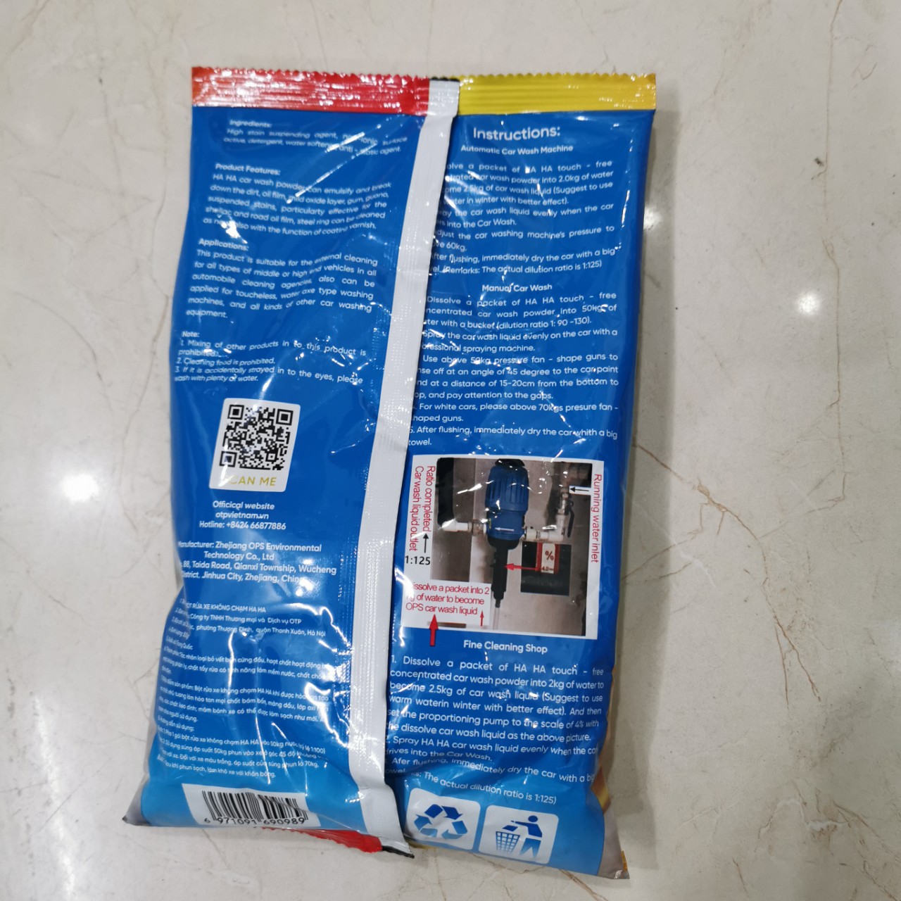 Bột rửa xe không chạm thế hệ mới siêu sáng bóng HAHA