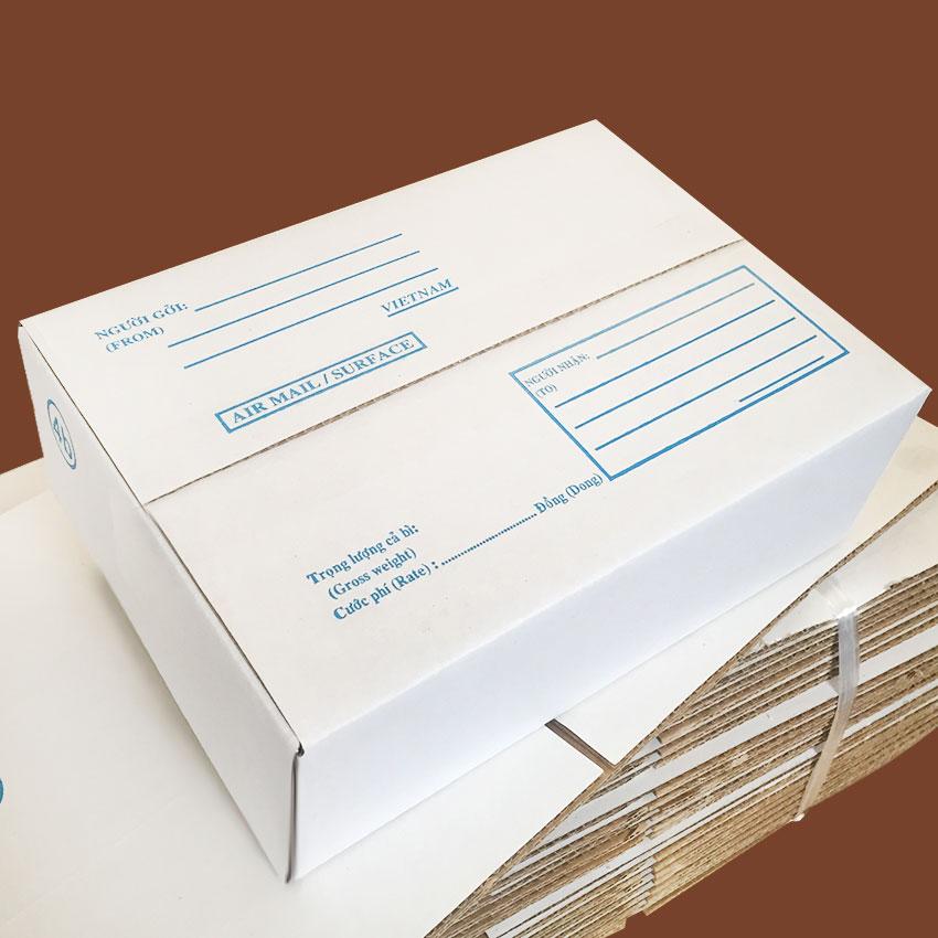 [HCM]- Bộ 10 hộp giấy carton size 4B (24 x 18 x 8cm)