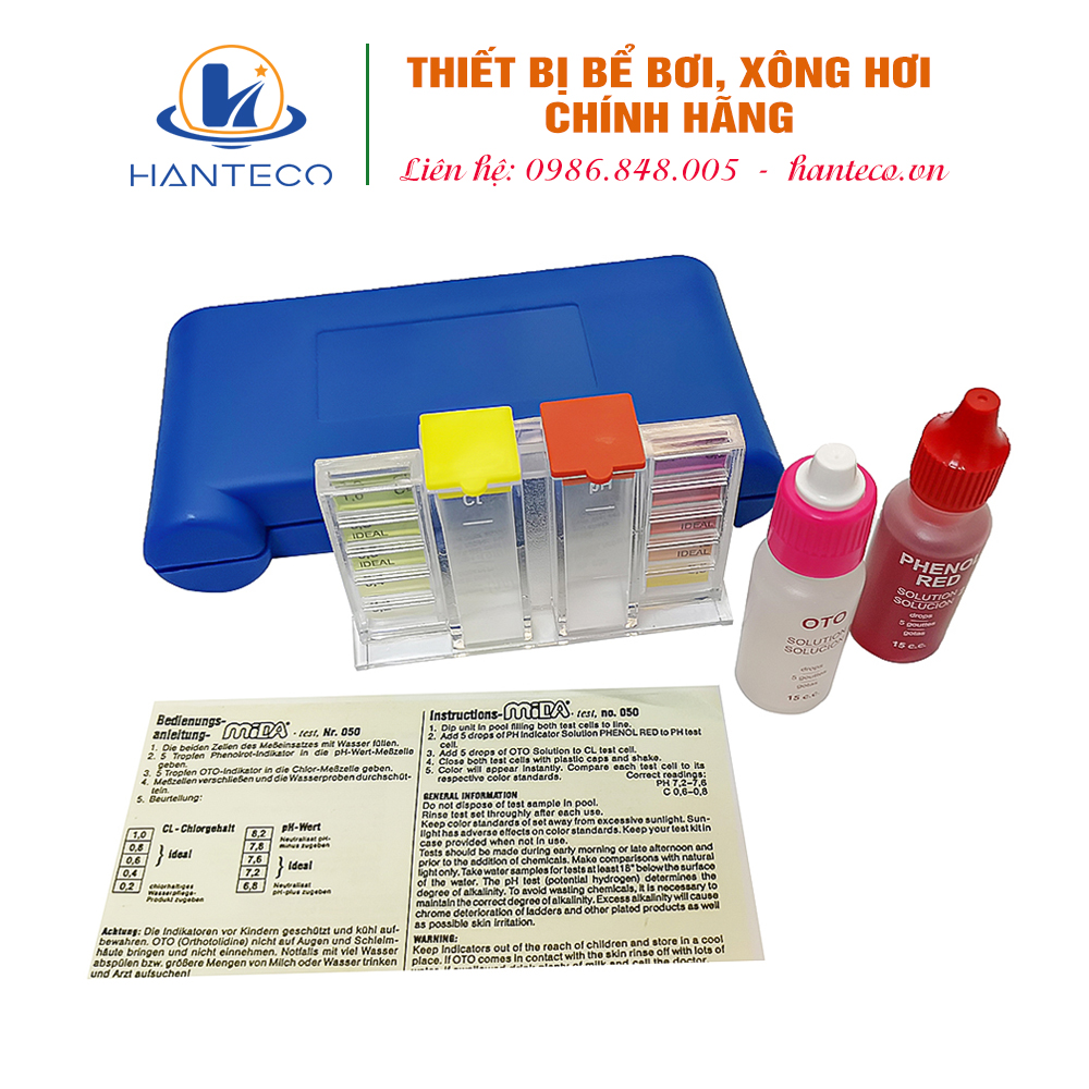 BỘ TEST NƯỚC BỂ BƠI CAO CẤP MIDAS- ĐỨC