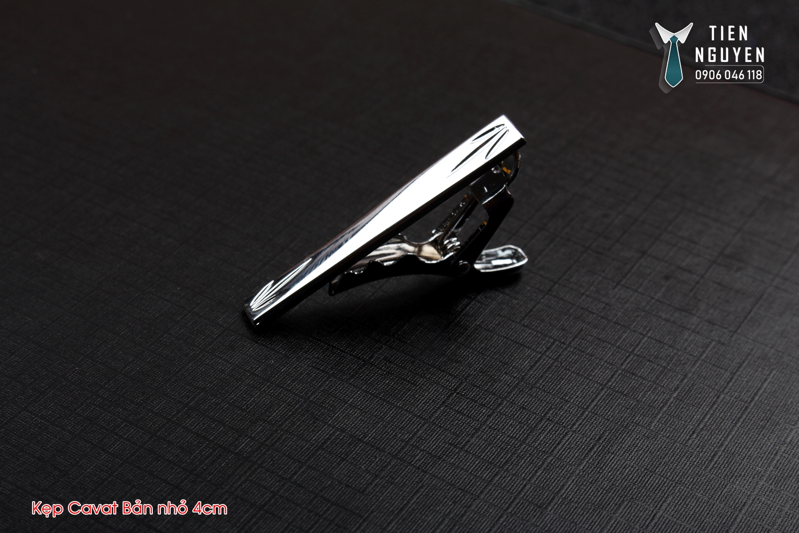 Kẹp Cà vạt nam bản nhỏ 4cm