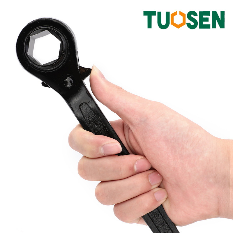 Hai đầu ratchet cờ lê có thể đảo chiều cỡ 14-27mm ratchet kết hợp cờ lê bộ, cờ lê đuôi chuột 12-32mm, cờ lê giàn giáo tự động - tuosen