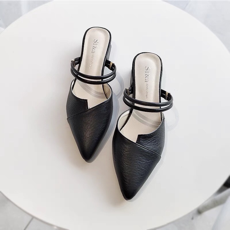 Sandal cao gót nữ mũi nhọn đế 3f đi được 2 kiểu thay đổi giày cao gót công sở dễ phối đồ mẫu hot 2021
