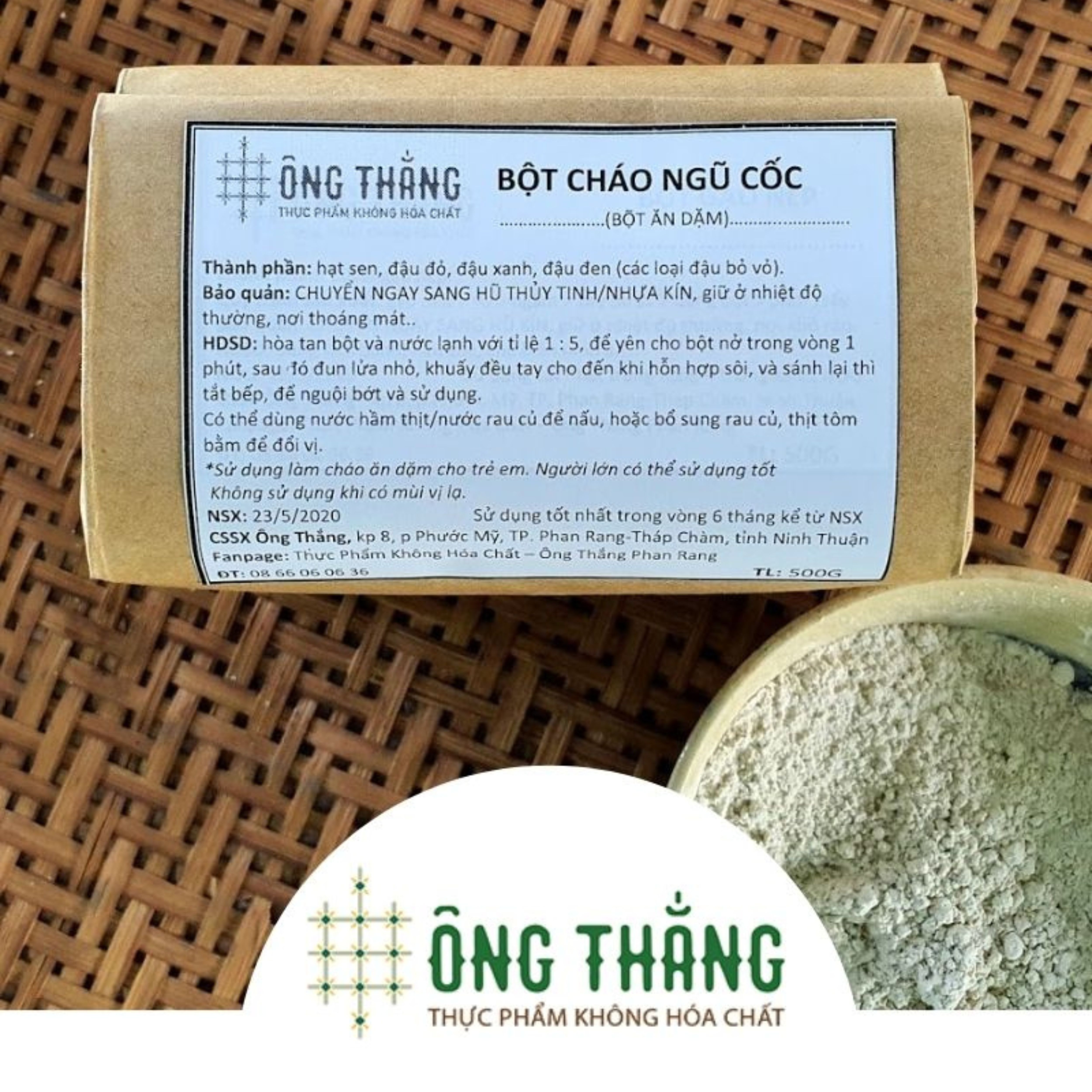 Bột cháo ngũ cốc ÔNG THẮNG 500G – GÓI
