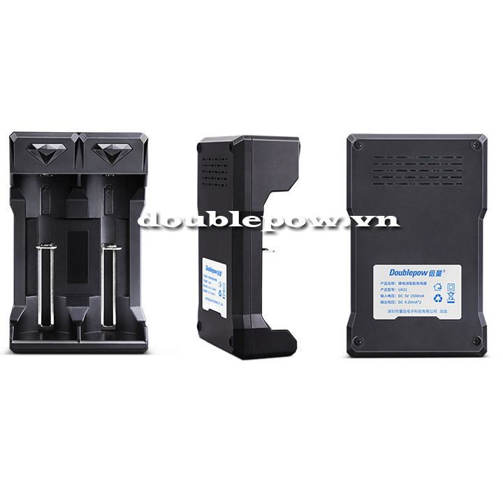 Bộ sạc nhanh pin 16850 Doublepow DP-UK21