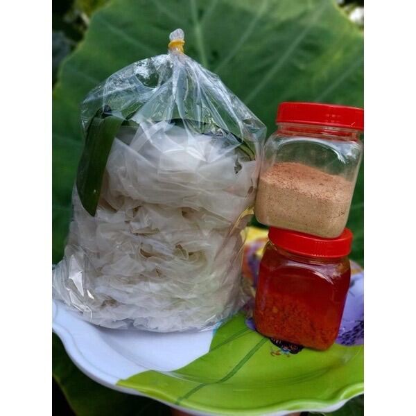 Combo 500g Bánh tráng rìa phơi sương + Muối nhuyễn + Sate ớt cay đặc sản Tây ninh