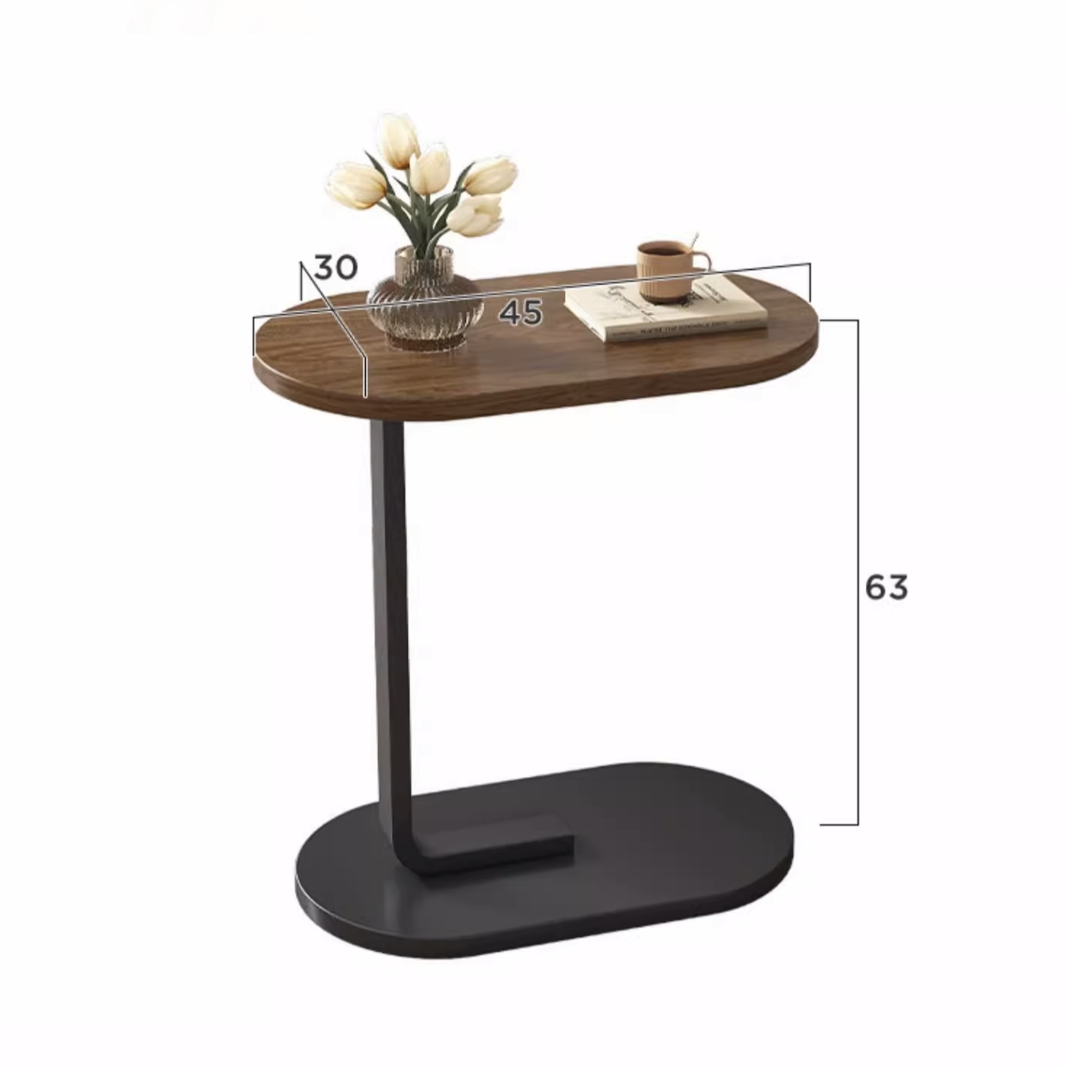 Bàn trà sofa chân sắt uốn cong - GM81/GM108