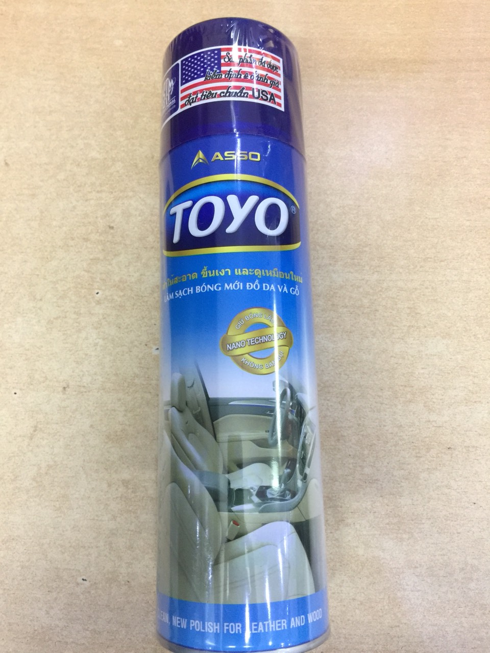 Đánh bóng đồ da và gỗ Toyo (500ml)